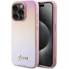 Image de Guess GUHCP15XPSAIRSP iPhone 15 Pro Max 6.7" ró owy/pink hardcase Saffiano Iridescent Script (Apple iPhone 15 Pro Max), Coque pour téléphone portable, Rose, Pink