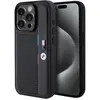 Image de BMW BMHCP15L23PUPVK iPhone 15 Pro 6.1" czarny/black hardcase Perforated Tricolor Line (Apple iPhone 15 Pro), Coque pour téléphone portable, Noir