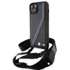 Image de BMW BMHCP15M23PSVTK iPhone 15 Plus / 14 Plus 6.7" czarny/black hardcase M Edition Carbon Tricolor Li (Apple iPhone 15 Plus), Coque pour téléphone portable, Noir