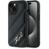 Image de Karl Lagerfeld KLHCP15MPQDSMGK iPhone 15 Plus / 14 Plus 6.7" czarny/black hardcase Diagonal Quilted (Apple iPhone 14 Plus, Apple iPhone 15 Plus), Coque pour téléphone portable, Noir