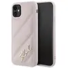 Image de Karl Lagerfeld KLHCN61PQDSMGP iPhone 11 / Xr 6.1" ró owy/pink hardcase Diagonal Quilted Script (Apple iPhone 11, Apple iPhone XR), Coque pour téléphone portable, Pink