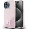 Image de Karl Lagerfeld Silicone Shadow Metal Initial MagSafe Case for iPhone 15 Pro Pink (Apple iPhone 15 Pro), Coque pour téléphone portable, Pink