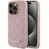 Image de Karl Lagerfeld KLHMP15XPKHPORPP iPhone 15 Pro Max 6.7" hardcase ró owy/pink Leather Monogram Metal L (Apple iPhone 15 Pro Max), Coque pour téléphone portable, Pink, Rose