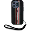 Image de Karl Lagerfeld Case Saffiano Athleisure Stripes Cord for iPhone 15 Pro red (Apple iPhone 15 Pro), Coque pour téléphone portable, Noir, Rouge