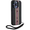 Image de Karl Lagerfeld Case Saffiano Athleisure Stripes Cord for iPhone 15 Pro Max red (Apple iPhone 15 Pro Max), Coque pour téléphone portable, Rouge