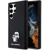 Image de Karl Lagerfeld KLHCLSMHKCNPK S928 hardcase czarny/black Silicone Karl&Choupette Metal P (Samsung Galaxy S24 Ultra), Coque pour téléphone portable, Noir