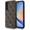 Image de Guess GUOHCSA35G4GFBR A35 A356 br zowy/brown hardcase 4G Metal Gold Logo (Samsung Galaxy A35), Coque pour téléphone portable, Marron, Or