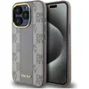 Image de DKNY PU Leather Checkered Pattern Magsafe Case for iPhone 15 Pro Max Beige (Apple iPhone 15 Pro Max), Coque pour téléphone portable, Beige, Gris