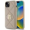 Image de DKNY DKHCP15MPQDSLE iPhone 15 Plus 6.7" be owy/beige Logo de la pile matelassée (Apple iPhone 15 Plus), Coque pour téléphone portable, Beige