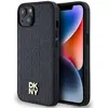 Image de DKNY DKHMP14SPSHRPSK iPhone 14 / 15 / 13 czarny/black hardcase cuir Monogram Motif Métal Logo M (Apple iPhone 13, Apple iPhone 14, Apple iPhone 15), Coque pour téléphone portable, Noir