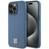 Image de DKNY DKHMP15XPSHRPSB iPhone 15 Pro Max 6.7" noir/bleu étui rigide en cuir Monogram Motif Métal L (Apple iPhone 15 Pro Max), Coque pour téléphone portable, Bleu