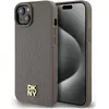 Image de DKNY DKHMP15SPSHRPSW iPhone 15 / 14 / 13 6.1" br zowy/brown hardcase Motif en cuir Métal Logo MagS (Apple iPhone 13, Apple iPhone 14, Apple iPhone 15), Coque pour téléphone portable, Marron