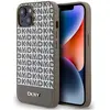 Image de DKNY DKHMP15SPSOSPW iPhone 15 / 14 / 13 6.1" br zowy/brown hardcase Cuir Imprimé Motif Métal Lo (Apple iPhone 13, Apple iPhone 14, Apple iPhone 15), Coque pour téléphone portable, Marron