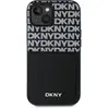 Image de DKNY PU Cuir Motif Répétition Etui de Poche Carte pour iPhone 15 Noir (Apple iPhone 15), Coque pour téléphone portable, Noir, Blanc