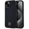 Image de DKNY PU Leather Stack Logo Magsafe Case for iPhone 15 Black (Apple iPhone 15), Coque pour téléphone portable, Noir