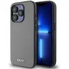 Image de DKNY PU Leather Silver Metal Logo Magsafe Case for iPhone 15 Pro Grey (Apple iPhone 15 Pro), Coque pour téléphone portable, Gris
