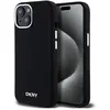 Image de DKNY DKHMP15SSMCHLK iPhone 15 / 14 / 13 6.1" czarny/black hardcase Silicone liquide Petit logo en métal (Apple iPhone 13, Apple iPhone 14, Apple iPhone 15), Coque pour téléphone portable, Noir