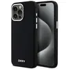 Image de DKNY DKHMP15XSMCHLK iPhone 15 Pro Max 6.7" czarny/black hardcase Liquid Silicone Small Metal Logo Ma (Apple iPhone 15 Pro Max), Coque pour téléphone portable, Noir