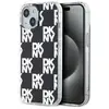 Image de DKNY DKHCP15MHDLCEK iPhone 15 Plus / 14 Plus 6.7" czarny/black hardcase IML Checkered Mono Pattern (Apple iPhone 14 Plus, Apple iPhone 15 Plus), Coque pour téléphone portable, Noir