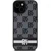 Image de DKNY DKHCLPCPTSSK S928 czarny/black hardcase Leather Checkered Mono Pattern & Printed S (Samsung Galaxy S24 Ultra), Coque pour téléphone portable, Noir