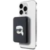 Image de Karl Lagerfeld Powerbank indukcyjny KLPB5FPGKSKIHK 15W 5000mAh czarny/black Karl Head Pin MagSafe (5000 mAh, 15 W), Chargeur de secours, Blanc