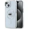Image de Karl Lagerfeld IML Karl Head Metal Frame MagSafe Case for iPhone 15 Transparent (Apple iPhone 15), Coque pour téléphone portable, Blanc, Transparent