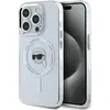 Image de Karl Lagerfeld IML Karl Head Metal Frame MagSafe Case for iPhone 15 Pro Max Transparent (Apple iPhone 15 Pro Max), Coque pour téléphone portable, Blanc, Transparent