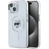 Image de Karl Lagerfeld IML Choupette Tête Métallique Cadre MagSafe Etui pour iPhone 15 Transparent (Apple iPhone 15), Coque pour téléphone portable, Transparent