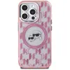 Image de Karl Lagerfeld KLHMP15LHMCKMHP iPhone 15 Pro 6.1" ró owy/pink IML Monogram Karl&Choupette Tête MagSa (Apple iPhone 15 Pro), Coque pour téléphone portable, Pink