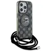 Image de Karl Lagerfeld KLHMP15XHCKCKLCK iPhone 15 Pro Max 6.7" czarny/black hardcase IML Crossbody Monogram (Apple iPhone 15 Pro Max), Coque pour téléphone portable, Noir