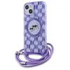 Image de Coque pour iPhone 15 / iPhone 14 / iPhone 13 - Karl Lagerfeld IML Crossbody MagSafe (KLHMP15SHCKCKCKLCU) - Violet Mono Karl&Choupette