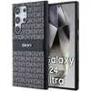 Image de DKNY DKHCLPRTHSLK S928 czarny/black hardcase Leather Mono Stripe & Metal Logo (Samsung Galaxy S24 Ultra), Coque pour téléphone portable, Noir