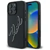 Image de Karl Lagerfeld KLHCP16L3DRKSDLK iPhone 16 Pro 6.3" czarny/black hardcase 3D Rubber Bicolor Signature (Apple iPhone 16 Pro), Coque pour téléphone portable, Noir