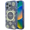 Image de Guess GUHMP16XH4PYEEB iPhone 16 Pro Max 6.9" niebieski/blue hardcase IML Peony On 4G Background Ma, Coque pour téléphone portable, Bleu
