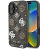 Image de Guess GUHMP16SP4PWPW iPhone 16 br zowy/brown MagSafe PU Peony On 4G Background (Apple iPhone 16), Coque pour téléphone portable, Marron, Multicolore
