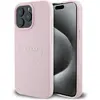 Image de Guess GUHMP15XPGHSMMP iPhone 15 Pro Max 6.7" ró owy/pink MagSafe PU Grained Gold Ring (Apple iPhone 15 Pro Max), Coque pour téléphone portable, Rose