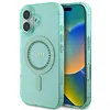 Image de Coque pour iPhone 16 Plus - Guess IML Strass MagSafe (GUHMP16MPFTDTEN) - Vert