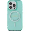 Image de Coque pour iPhone 16 Pro - Guess IML Strass MagSafe (GUHMP16LPFTDTEN) - Vert