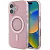 Image de Guess GUHMP16SPFTDTEP iPhone 16 6.1" ró owy/pink hardcase IML Rhinestones MagSafe (Apple iPhone 16), Coque pour téléphone portable, Rose, Pink