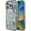 Image de Guess GUHMP16LHFWBDCEN iPhone 16 Pro 6.3" zielony/green hardcase IML Flower & Tonal Circle MagSafe (Apple iPhone 16 Pro), Coque pour téléphone portable, Vert