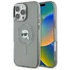 Image de Coque pour iPhone 16 Pro Max - Karl Lagerfeld IML MagSafe (KLHMP16XHLHLSKIK) - Tête de Karl en métal