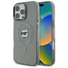 Image de Coque pour iPhone 16 Pro Max - Karl Lagerfeld IML MagSafe (KLHMP16XHLSCHK) - Tête de Choupette en Métal