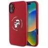 Image de Karl Lagerfeld KLHMP16MSCMKCRHR iPhone 16 Plus czerwony/red HC MagSafe Silicone KC Heads Ring (Apple iPhone 16 Plus), Coque pour téléphone portable, Rouge