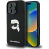 Image de Karl Lagerfeld KLHMP16LSKHPPLK iPhone 16 Pro czarny/black HC MagSafe Sil KL Head Print (Apple iPhone 16 Pro), Coque pour téléphone portable, Noir