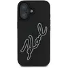 Image de Karl Lagerfeld KLHCP16S3DRKSDLK iPhone 16 6.1" czarny/black hardcase 3D Rubber Signature (Apple iPhone 16), Coque pour téléphone portable, Noir