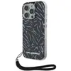 Image de Karl Lagerfeld KLHCP16LHZBPKCCU iPhone 16 Pro 6.3" fioletowy/pourpre Zebra With Cord, Bandoulière pour smartphone, Violet