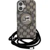 Image de Karl Lagerfeld KLHMP16SHCKCKLCK iPhone 16 6.1" czarny/black hardcase IML Crossbody Monogram Karl (Apple iPhone 16), Coque pour téléphone portable, Noir