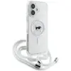 Image de Karl Lagerfeld KLHMP16SHCKHNT iPhone 16 6.1" étui rigide transparent Crossbody IML Karl Head Magsafe (Apple iPhone 16), Coque pour téléphone portable, Transparent