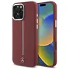 Image de Mercedes MEHMP16X23SUMSR iPhone 16 Pro Max 6.9" czerwony/red hardcase Silicone White Stripe MagSa (Apple iPhone 16 Pro Max), Coque pour téléphone portable, Rouge