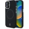 Image de Mercedes MEHMP16S23SUTTK iPhone 16 6.1" czarny/black hardcase Silicone Tonal Logo MagSafe (Apple iPhone 16), Coque pour téléphone portable, Noir